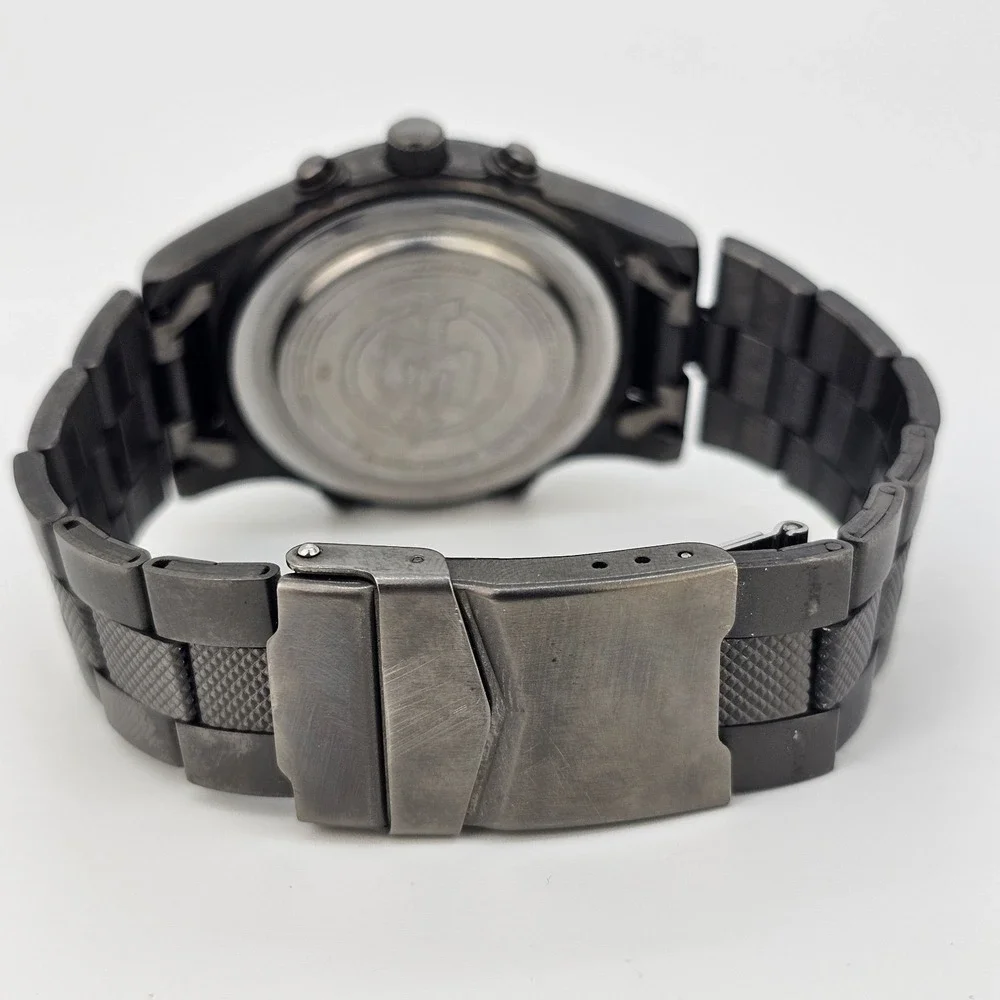 Timex Expedition Men Watch‎ 38MM Ana-Digi Black Dial Gunmetal Bands 6.5